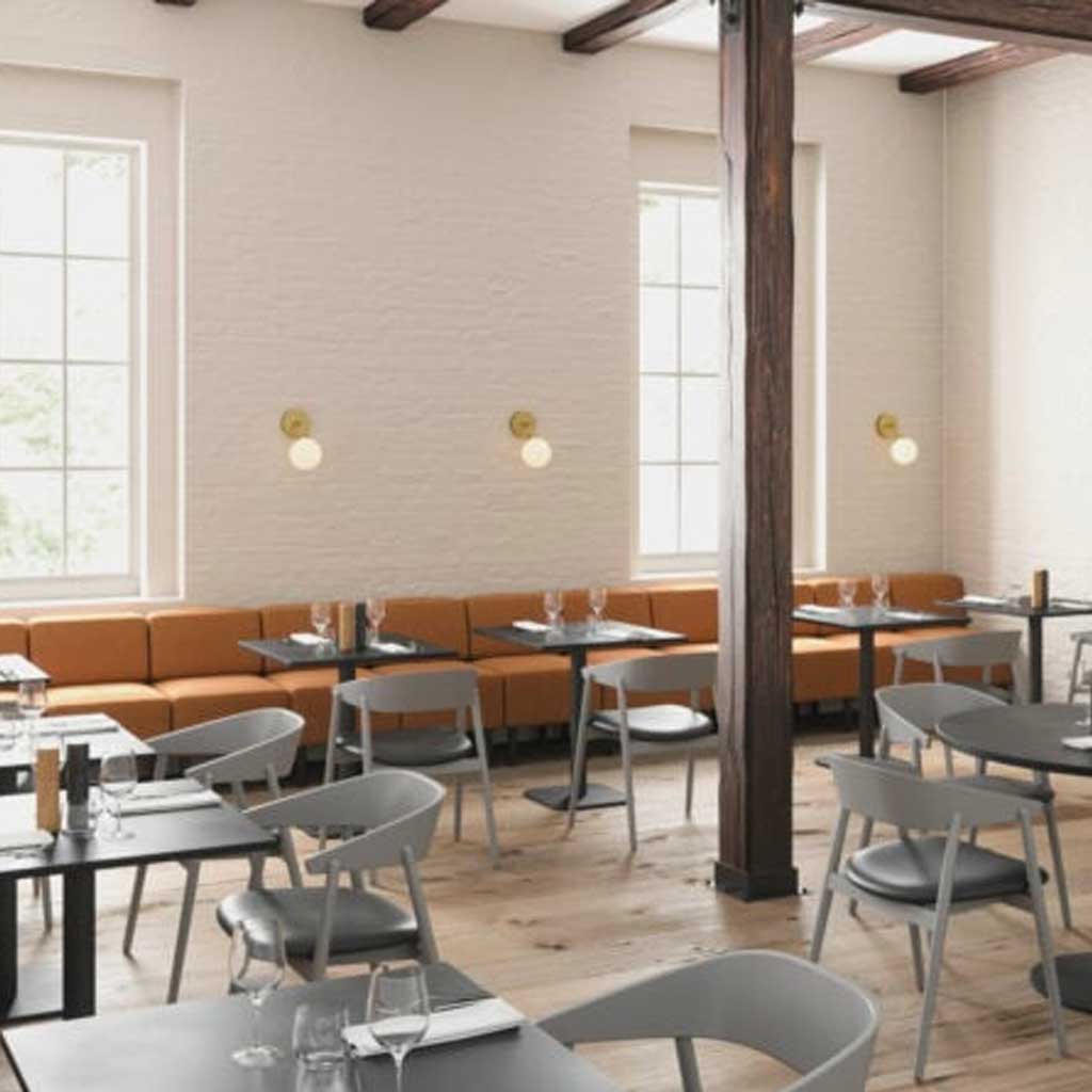 AC2 spisebordsstol - Bøg Grå / Polster - Andersen Furniture