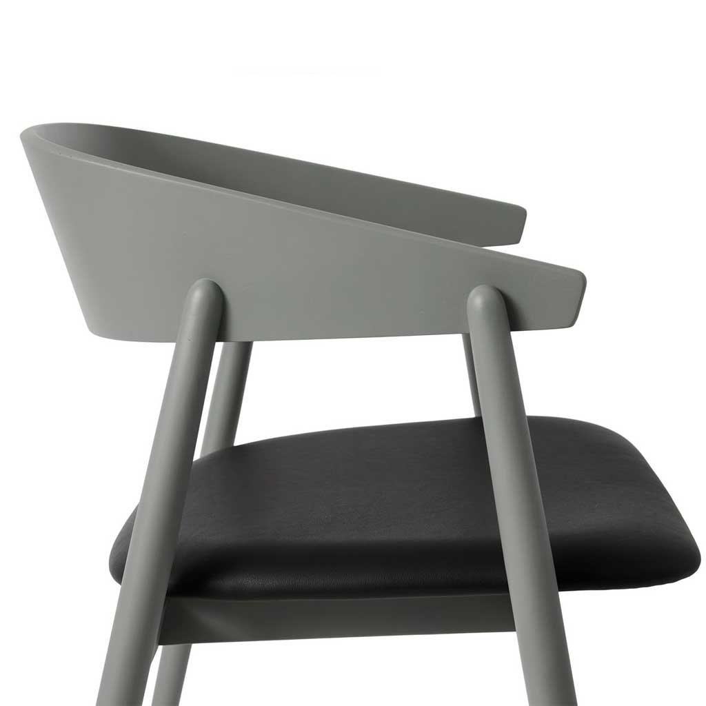 AC2 spisebordsstol - Bøg Grå / Polster - Andersen Furniture