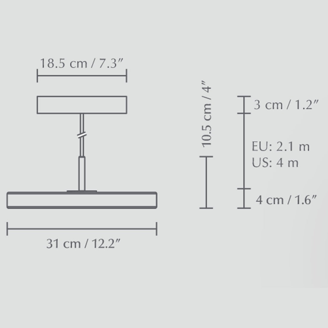 Asteria Pendel Mini - Black / Steel - Ø: 31 cm - Umage