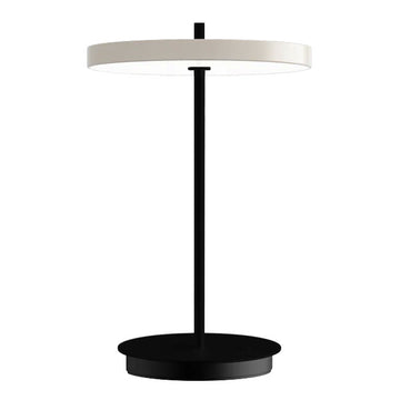 Asteria Move Trådløs Bordlampe - White / Black Base - H: 30,6 cm - Umage