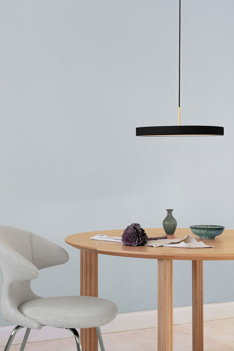 Asteria Pendel Plus Medium - Black / Steel - Ø: 43 Cm - Umage