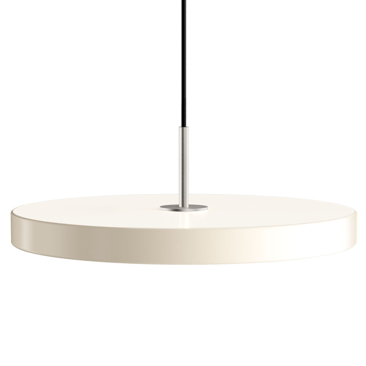Asteria Pendel Plus Medium - Pearl White / Steel - Ø: 43 Cm - Umage