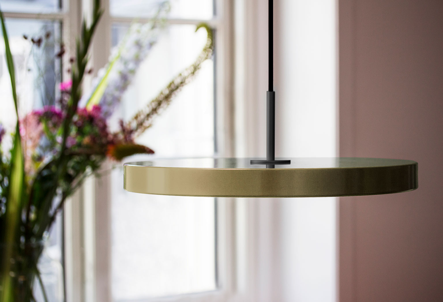 Asteria Pendel Medium - Taupe / Steel - Ø: 43 Cm - Umage
