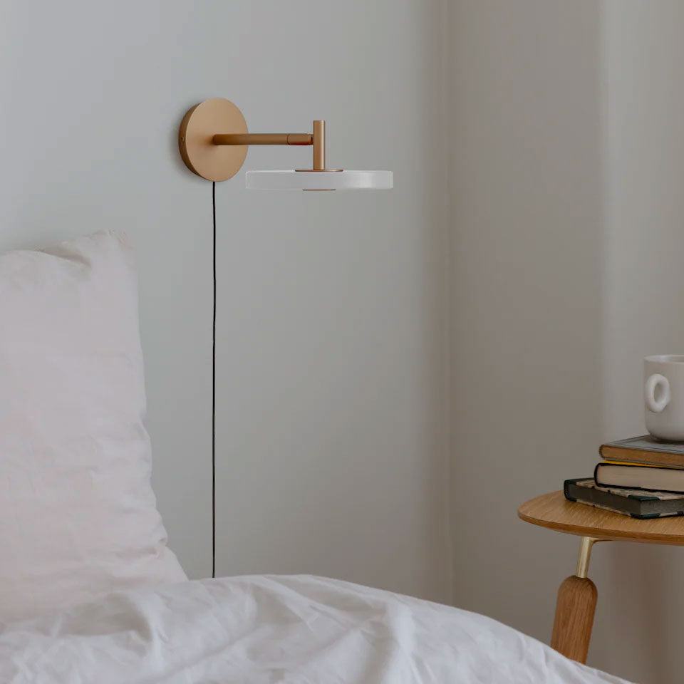 Asteria Wall Væglampe - Short - Pearl White - Umage