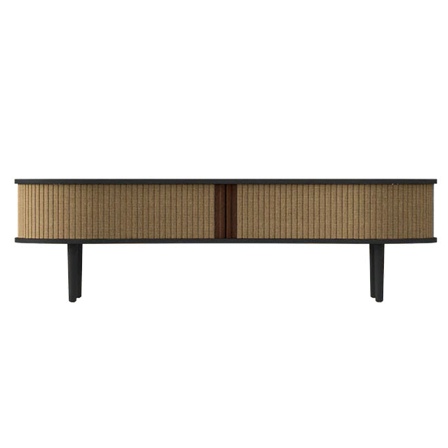 Audacious TV Bænk - Black / Sugar Brown - 40x140x46 cm - Umage