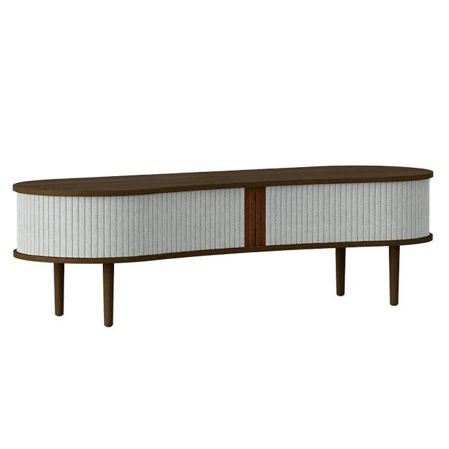 Audacious TV Bænk - Dark Oak / Sterling - 40x140x46 cm - Umage