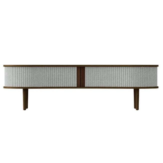 Audacious TV Bænk - Dark Oak / Sterling - 40x140x46 cm - Umage