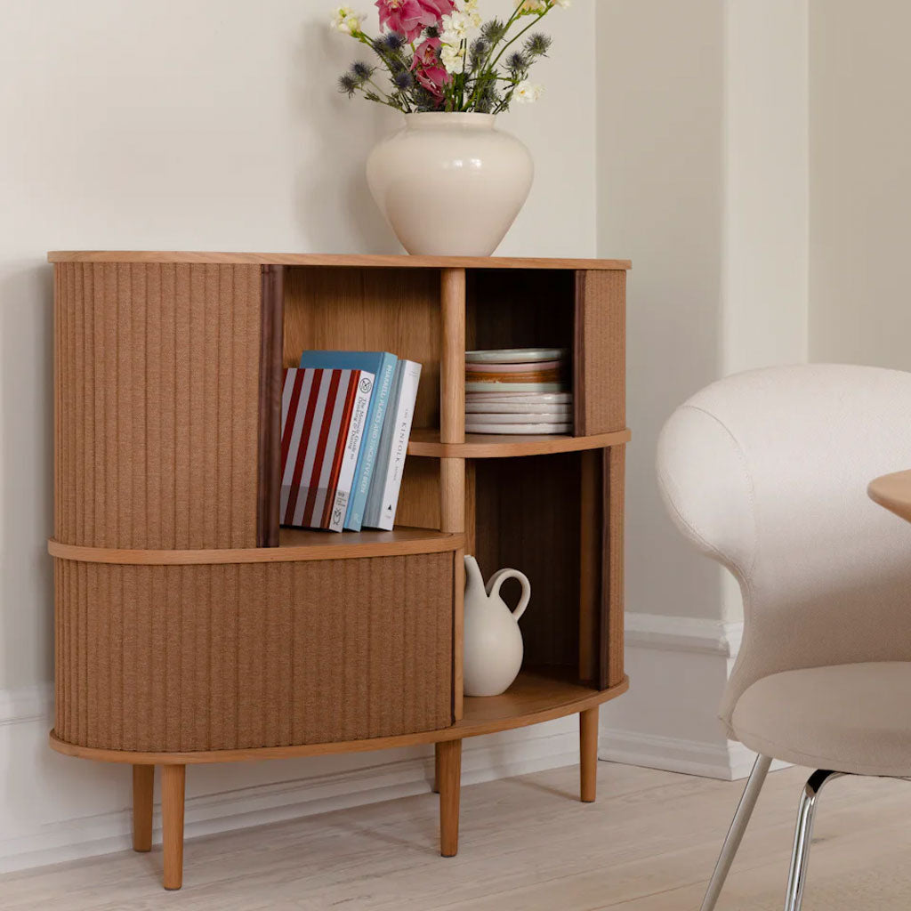 Audacious Highboard Skænk - Oak / Sugar Brown - 100x120x50 Cm - Umage