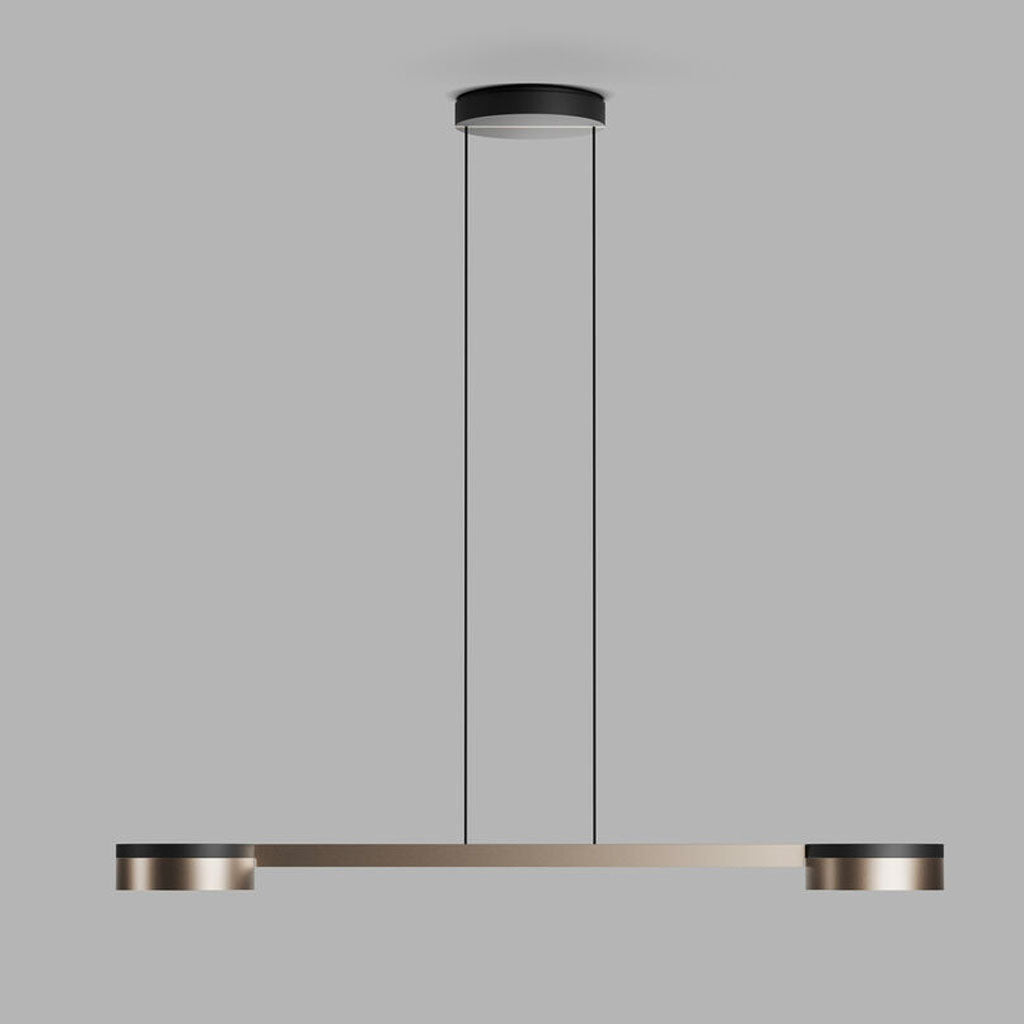 BLADE Pendel S2 Slim - Matt Black / Satin Gold - Light Point / Studio F. A. Porsche