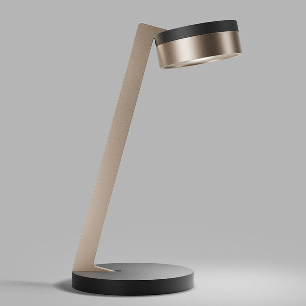 BLADE T1 Slim Bordlampe - Matt Black / Satin Gold - Light Point / Studio F. A. Porsche
