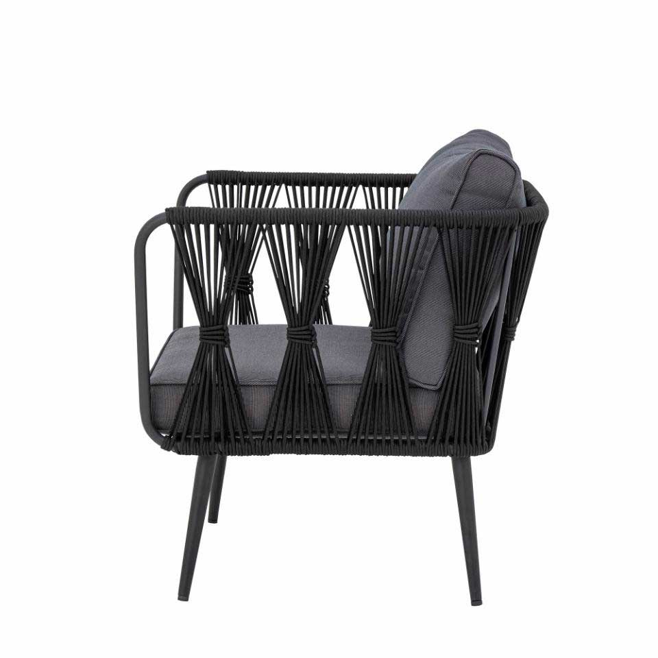 Pavone Loungestol - Sort, Metal - Bloomingville
