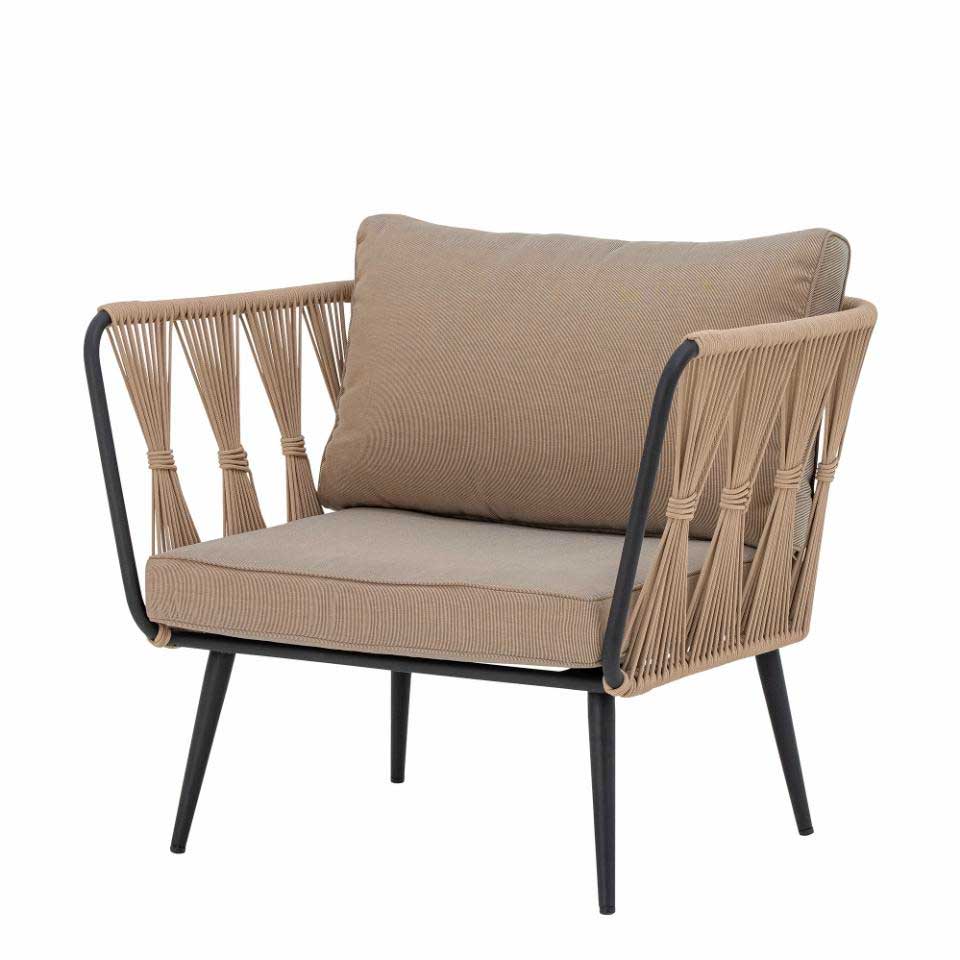 Pavone Loungestol - Brun, Metal - Bloomingville