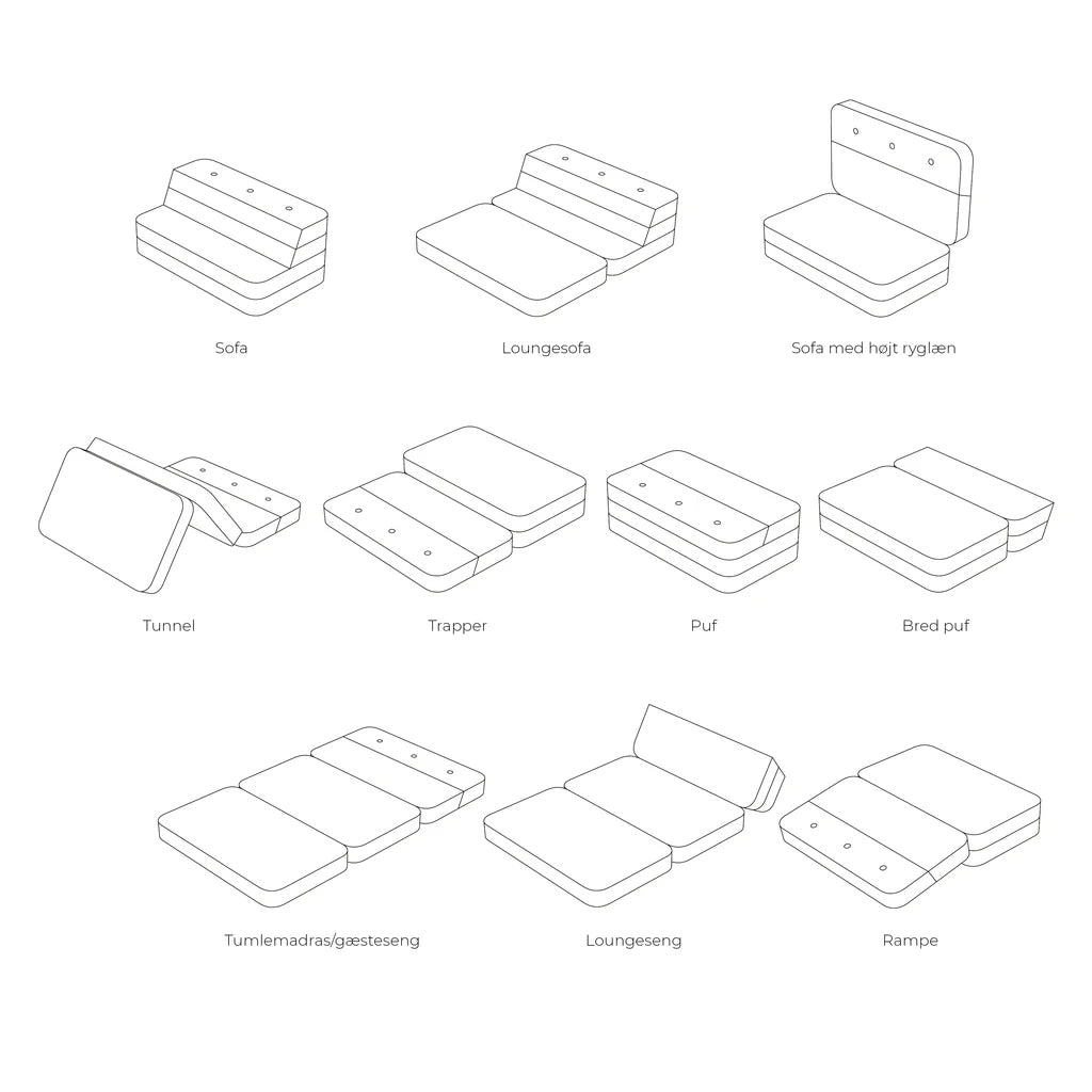 KK3 Fold Sofa - by KlipKlap