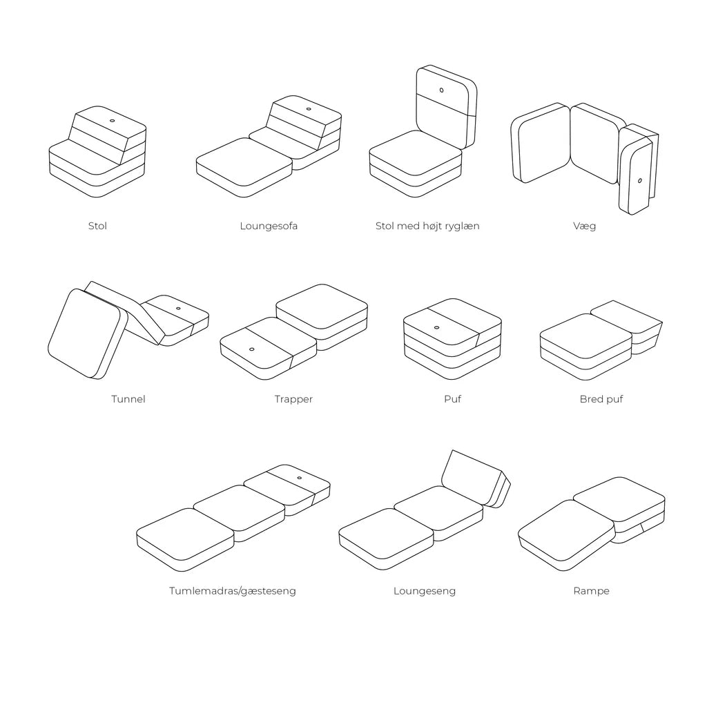 KK3 Fold Sofa Single - by KlipKlap