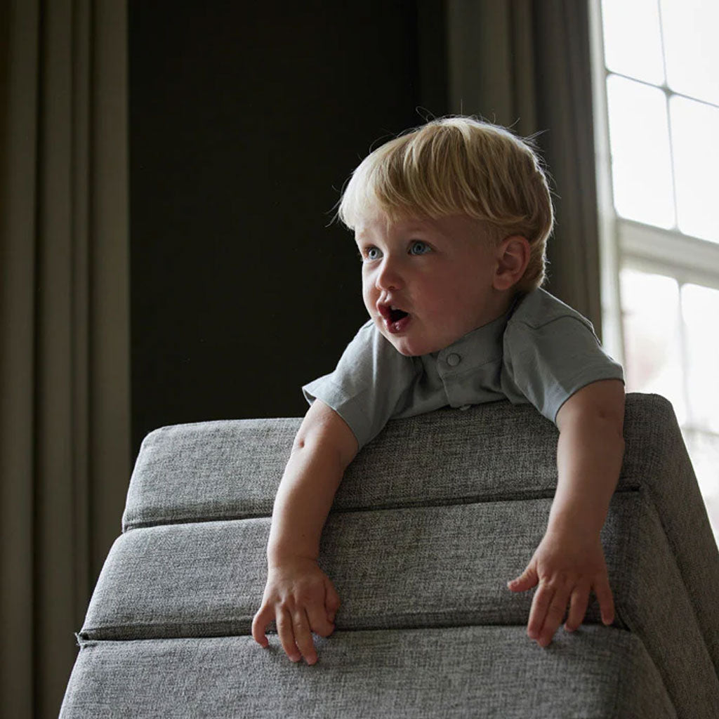 KK3 Fold Sofa Single Soft - Multi Grey w. Grey - by KlipKlap