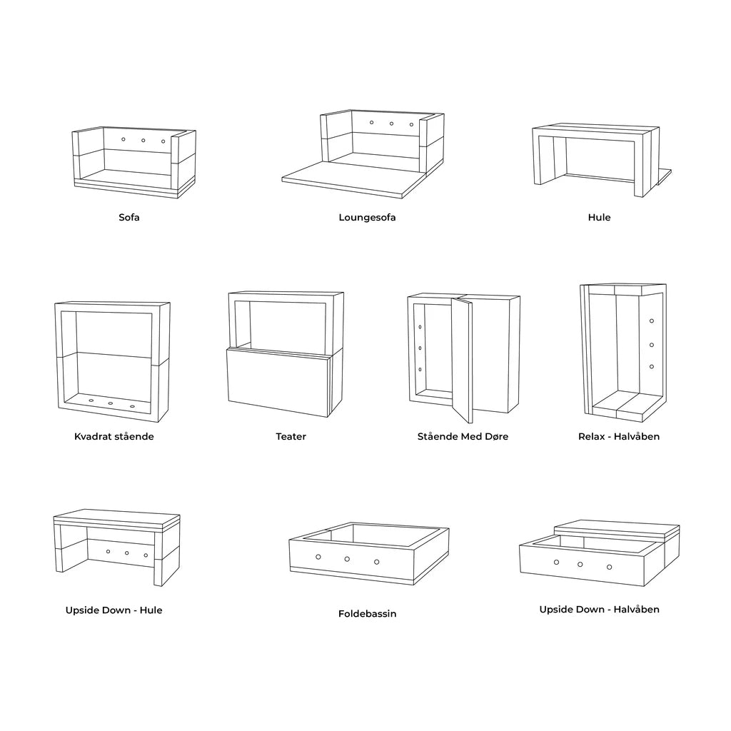 KK Play Fold Square Madras - by KlipKlap