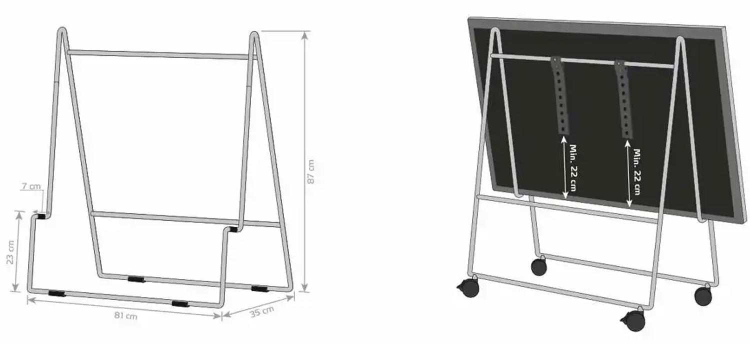 Carry TV-stander med Hjul - Cedar Green - Eva Solo