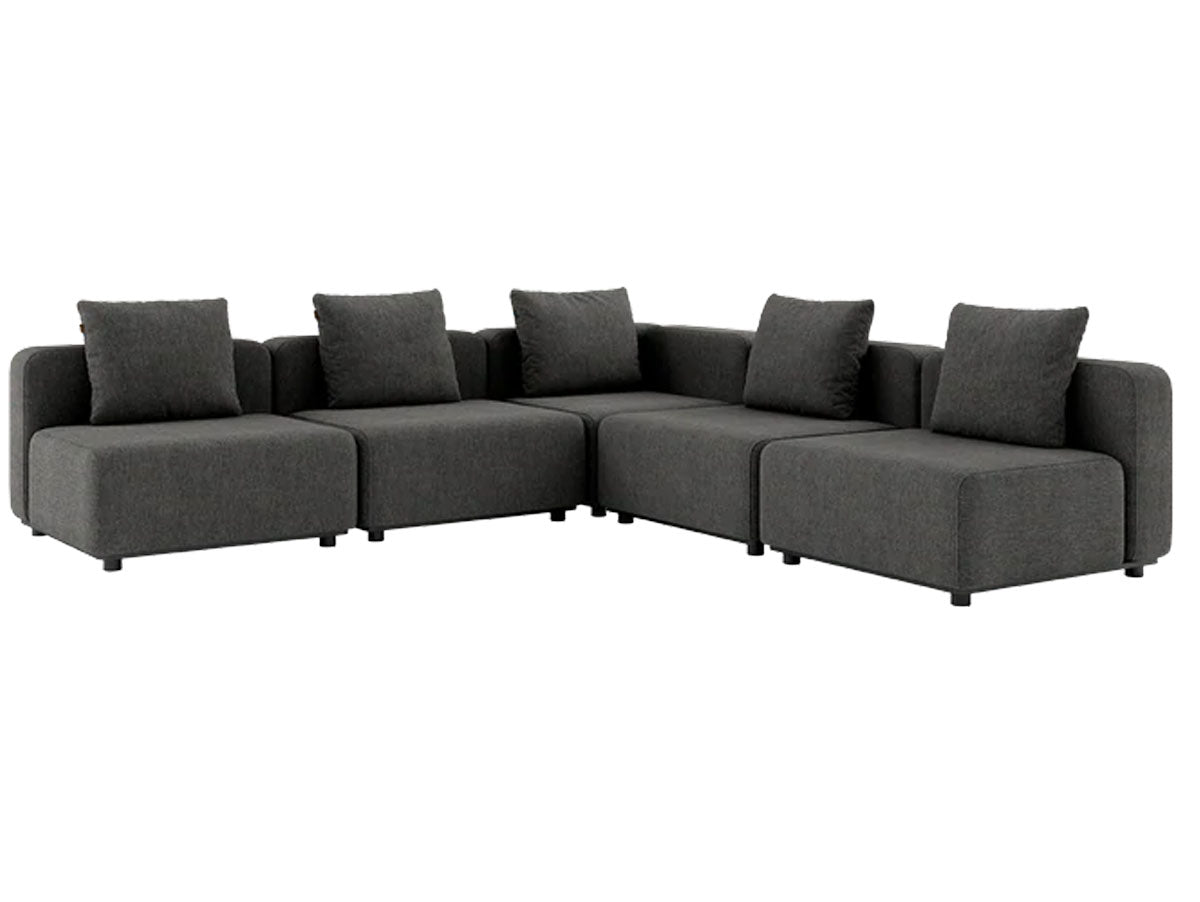 Cobana Lounge Sofa - Hjørnesofa u/Arm. inkl. puder - Grey - SACKit