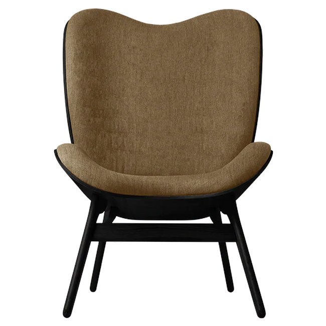 A Conversation Piece Tall Lænestol - Black / Suger Brown - H: 106 cm - Umage