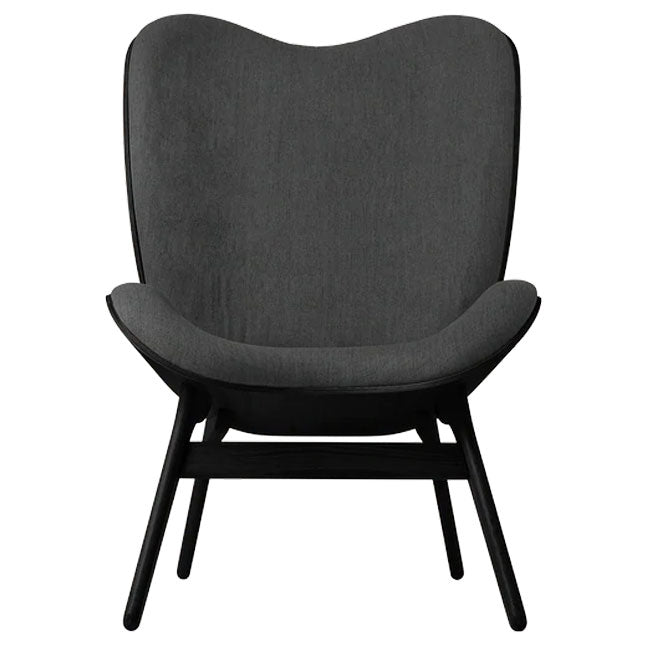 A Conversation Piece Tall Lænestol - Black / Shadow - H: 106 cm - Umage
