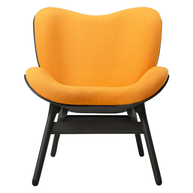 A Conversation Piece Lænestol - Black / Tangerine - H: 83 cm - Umage