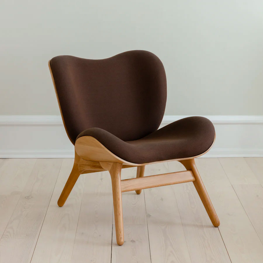 A Conversation Piece Lænestol - Oak/Mocca - H: 83 cm - Umage