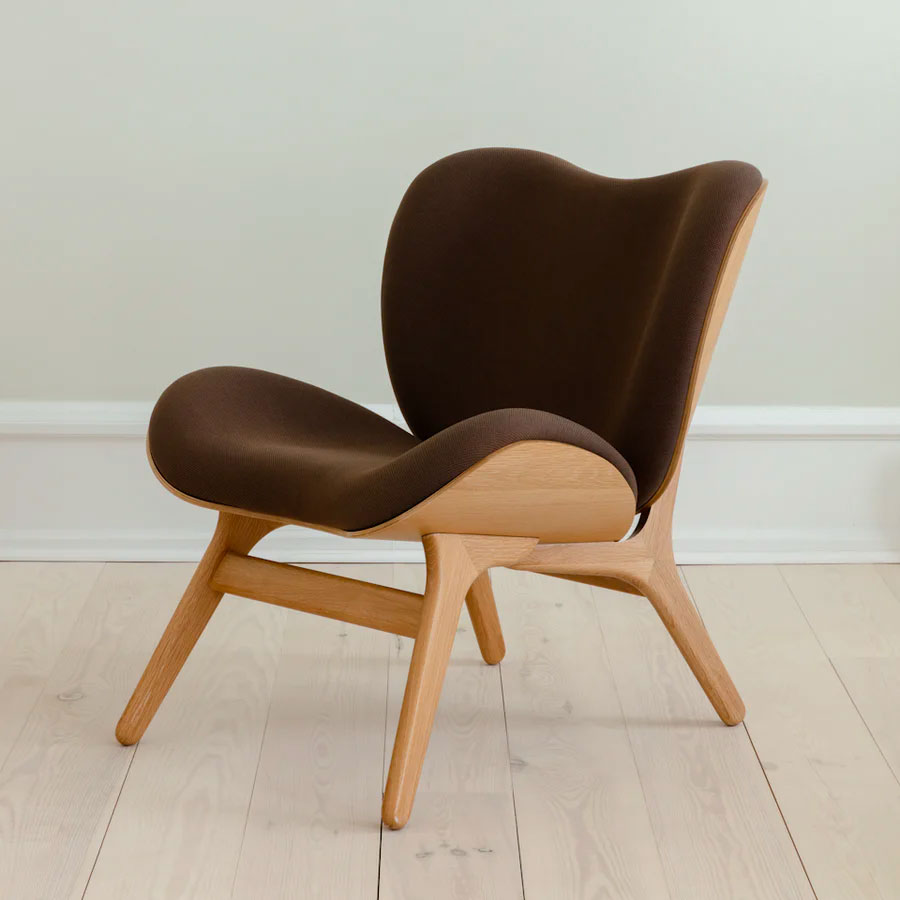 A Conversation Piece Lænestol - Oak/Mocca - H: 83 cm - Umage