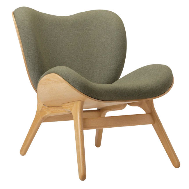 A Conversation Piece Lænestol - Oak/Morning meadows - H: 83 cm - Umage