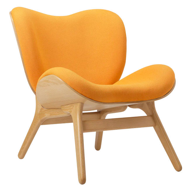 A Conversation Piece Lænestol - Oak/Tangerine - H: 83 cm - Umage