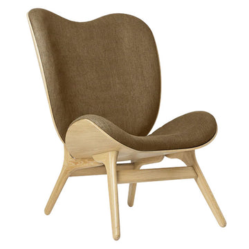 A Conversation Piece Tall Lænestol - Oak / Sugar Brown - H: 106 cm - Umage