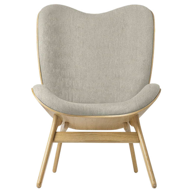 A Conversation Piece Tall Lænestol - Oak / White Sands - H: 106 cm - Umage