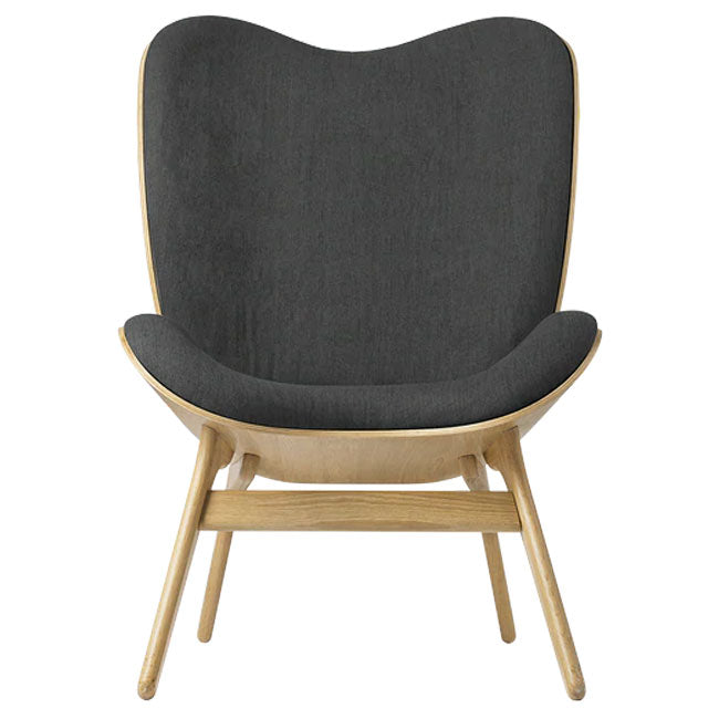 A Conversation Piece Tall Lænestol - Oak / Shadow - H: 106 cm - Umage