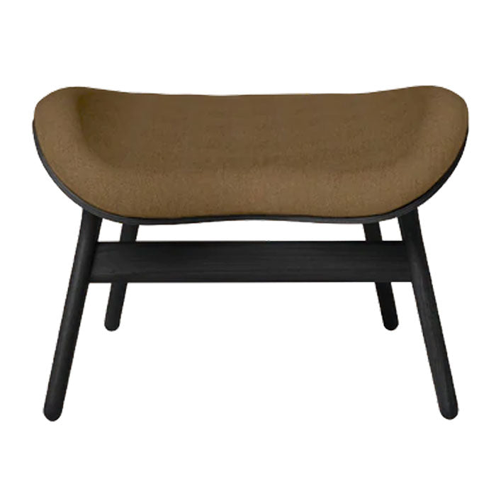 A Conversation Piece Ottoman - Black / Sugar Brown - H: 43 cm - Umage