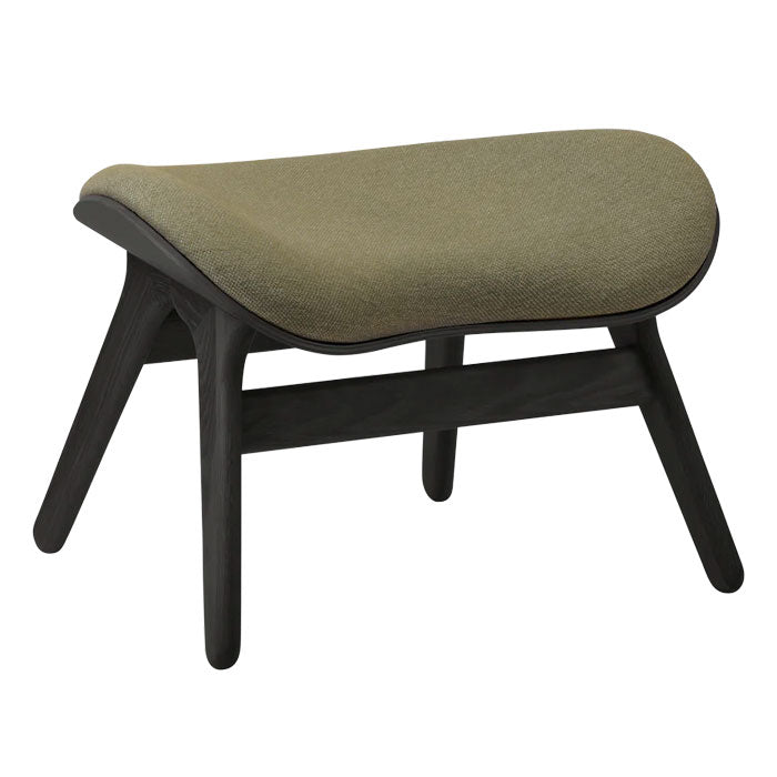 A Conversation Piece Ottoman - Black / Morning meadows - H: 43 cm - Umage