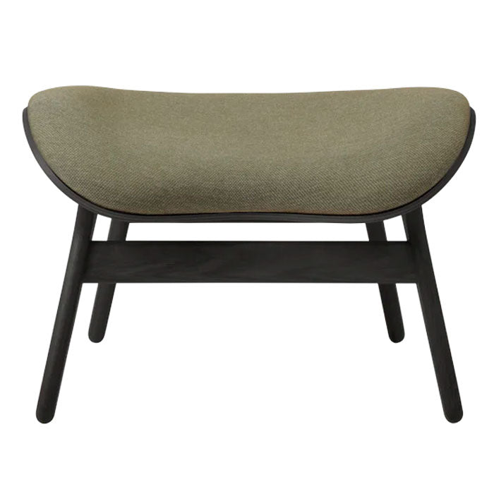 A Conversation Piece Ottoman - Black / Morning meadows - H: 43 cm - Umage
