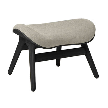 A Conversation Piece Ottoman - Black / White Sands - H: 43 cm - Umage