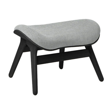 A Conversation Piece Ottoman - Black / Sterling - H: 43 cm - Umage