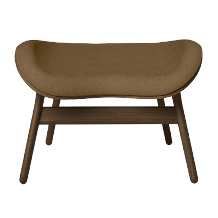 A Conversation Piece Ottoman - Dark Oak / Sugar Brown - H: 43 cm - Umage