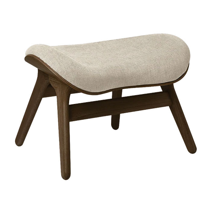 A Conversation Piece Ottoman - Dark Oak / White Sands - H: 43 cm - Umage