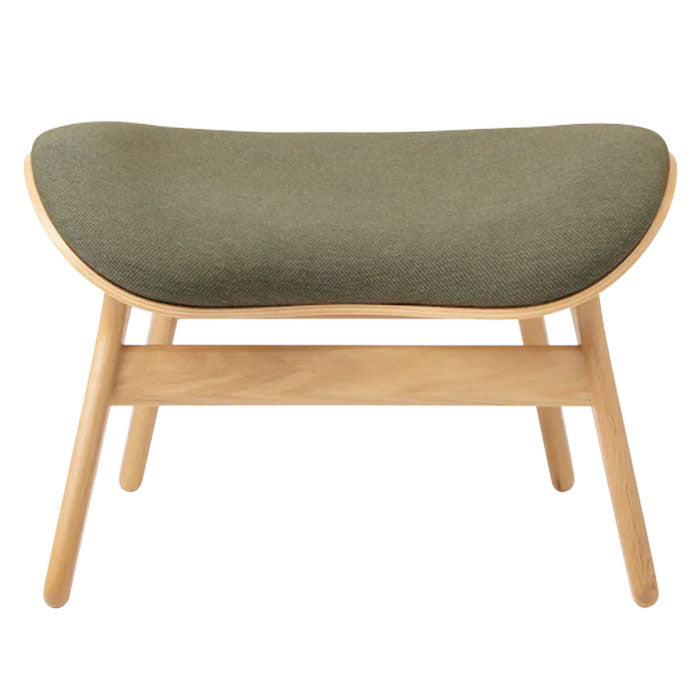 A Conversation Piece Ottoman - Oak / Morning meadows - H: 43 cm - Umage