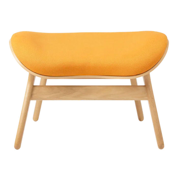 A Conversation Piece Ottoman - Oak / Tangerine - H: 43 cm - Umage