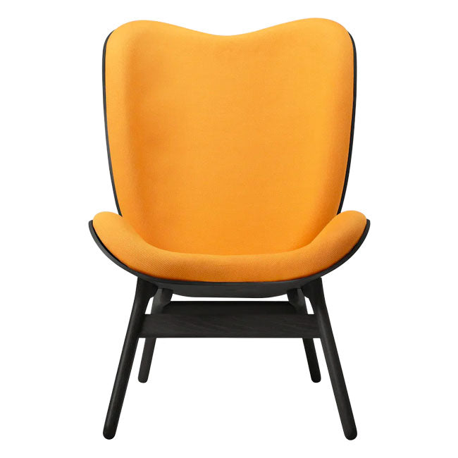 A Conversation Piece Tall Lænestol - Black / Tangerine - H: 106 cm - Umage