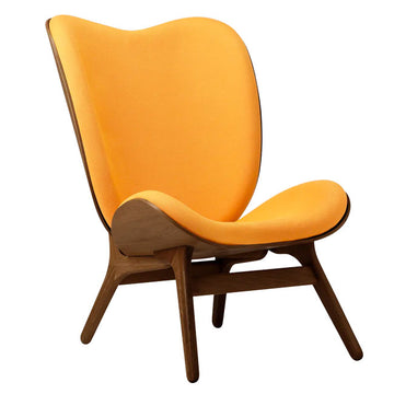 A Conversation Piece Tall Lænestol - Dark Oak / Tangerine - H: 106 cm - Umage