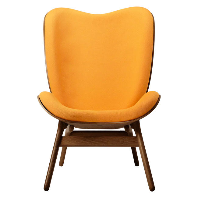 A Conversation Piece Tall Lænestol - Dark Oak / Tangerine - H: 106 cm - Umage