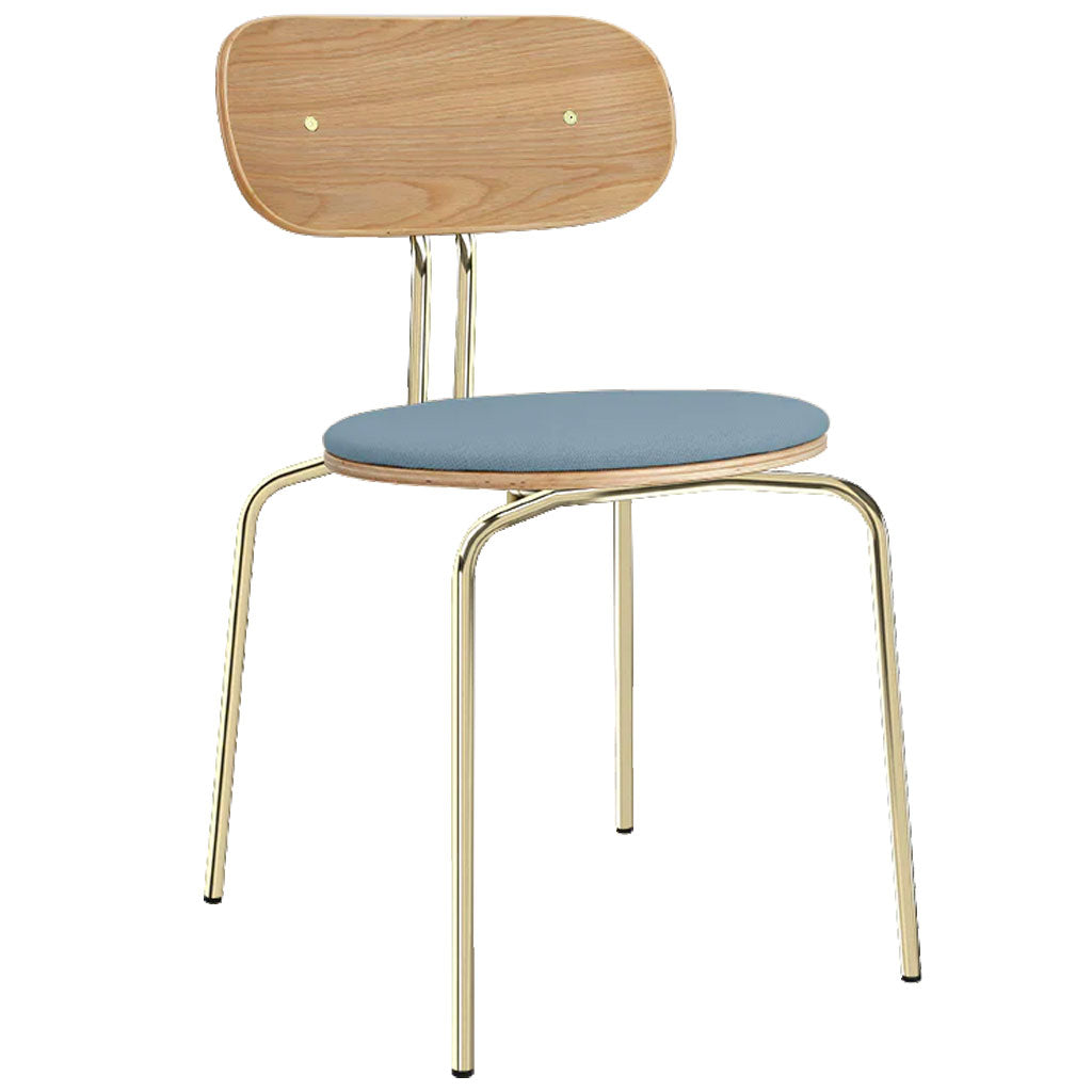 Curious spisebordsstol - Oak/Brass - Umage