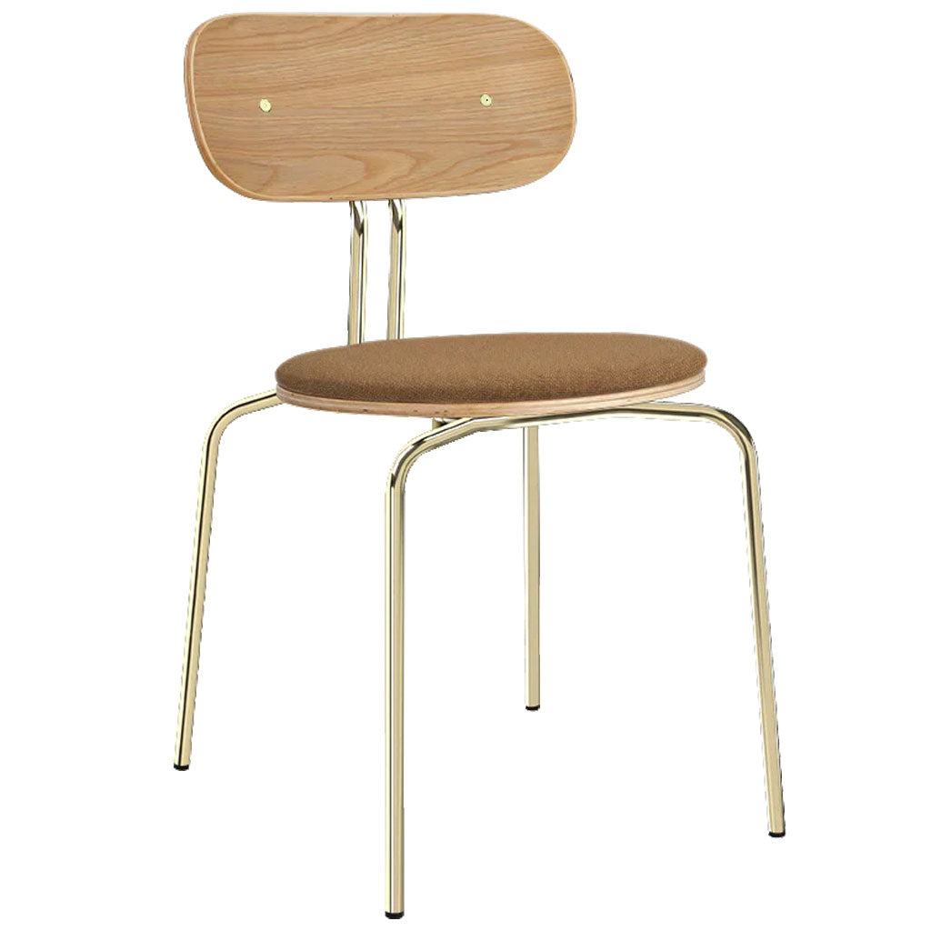 Curious spisebordsstol - Oak/Brass - Umage