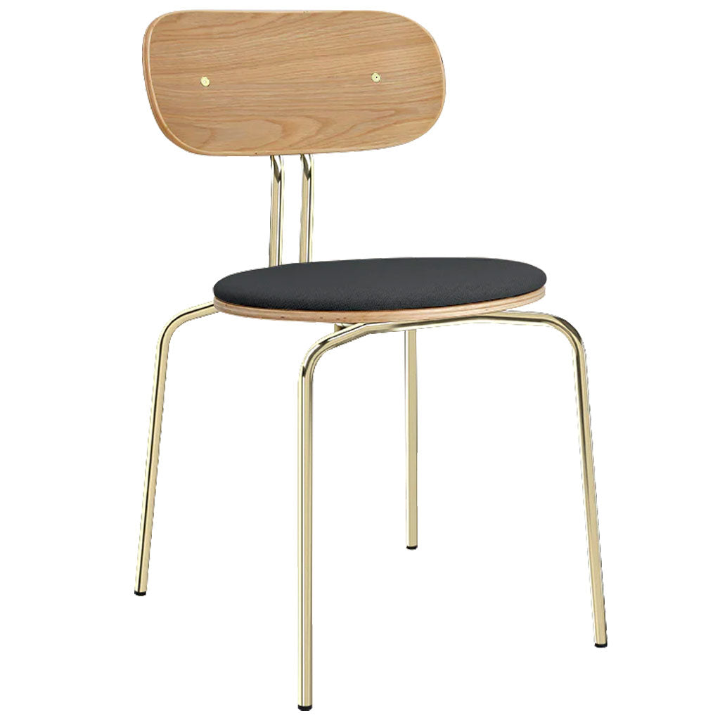 Curious spisebordsstol - Oak/Brass - Umage