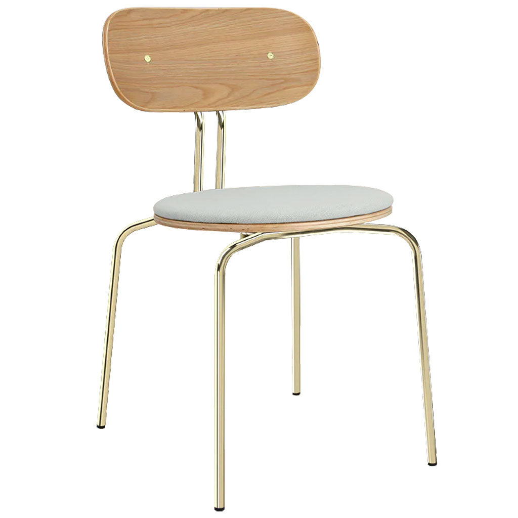 Curious spisebordsstol - Oak/Brass - Umage
