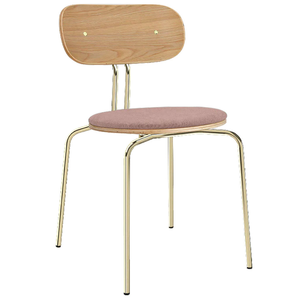 Curious spisebordsstol - Oak/Brass - Umage