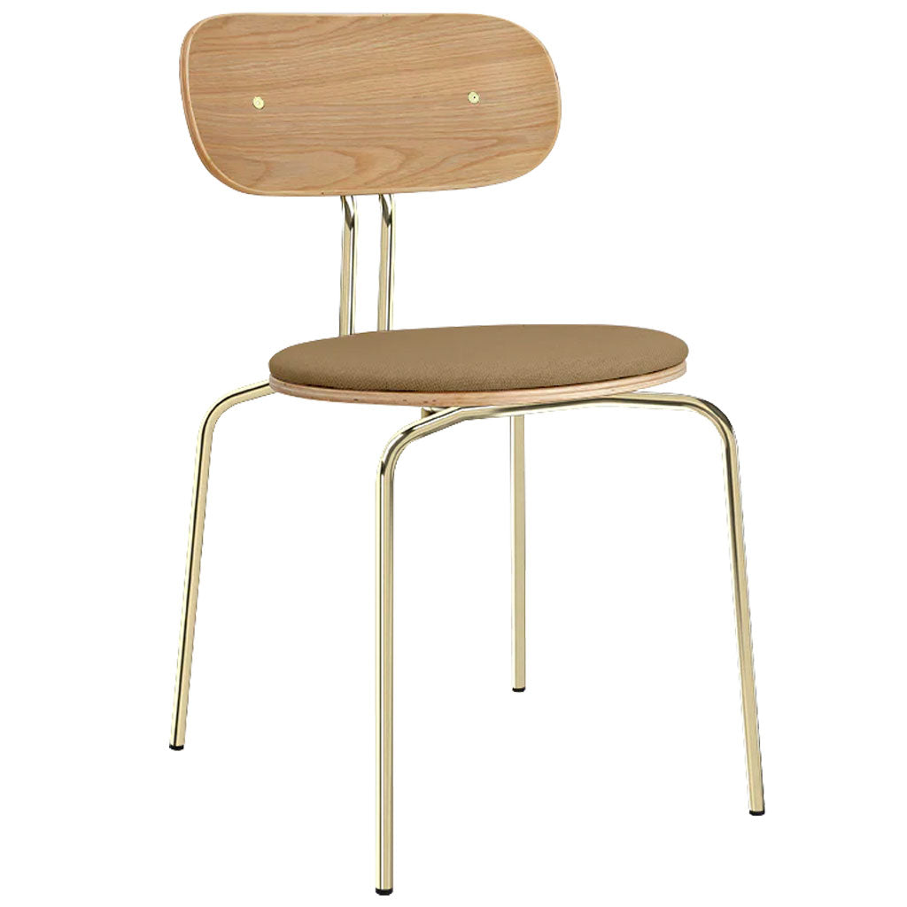 Curious spisebordsstol - Oak/Brass - Umage